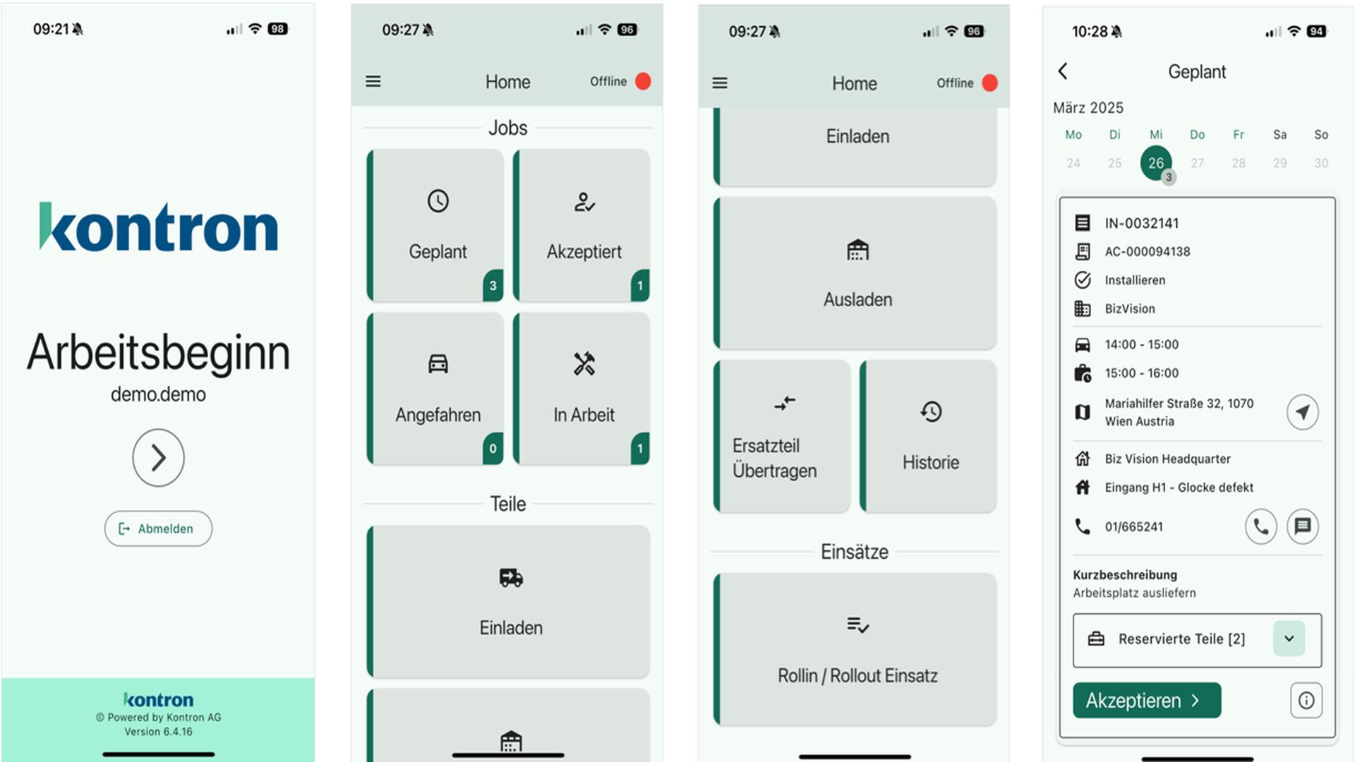 Kontron Mobile App